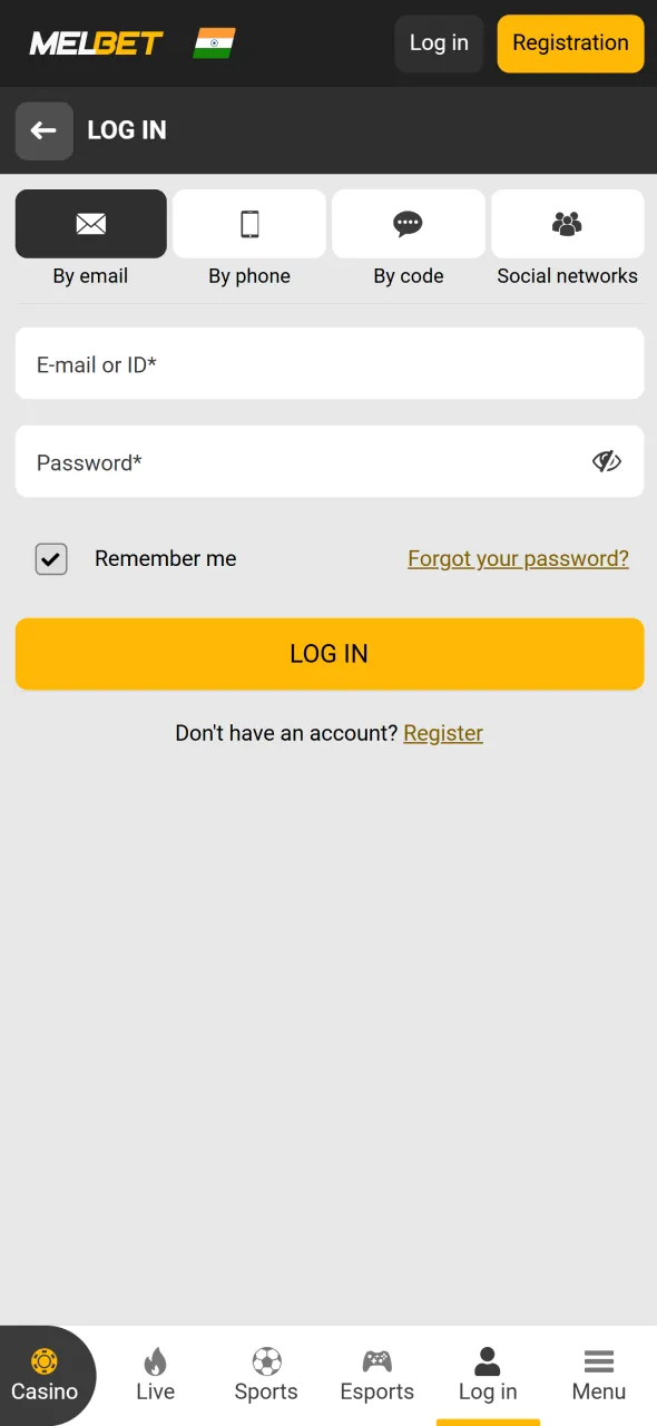 Players in India log in to Melbet to manage account payments easily.