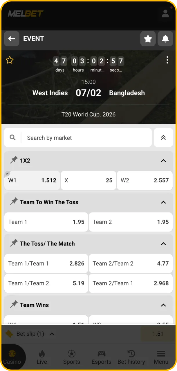 Your winnings are already waiting for you at Melbet.