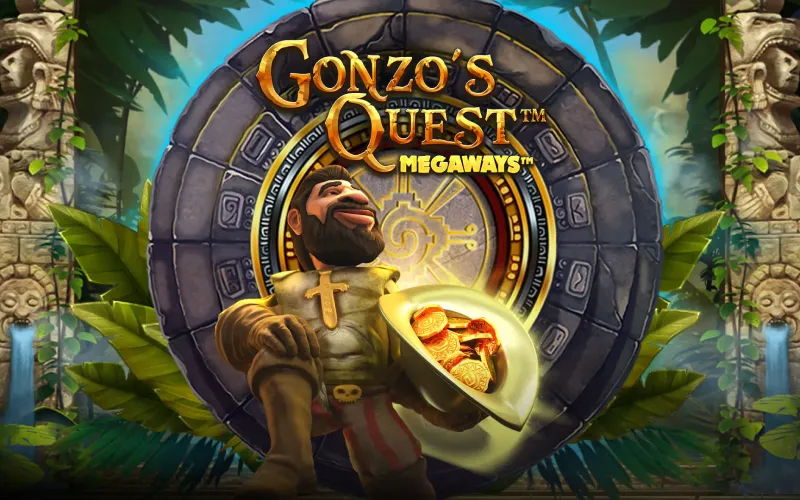 Hunt for treasures in Gonzo's Quest Megaways Slot at Melbet.